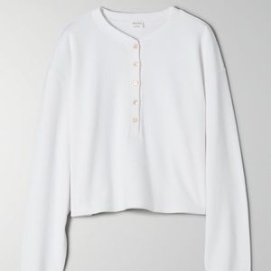 Wilfred free quarter button sweater